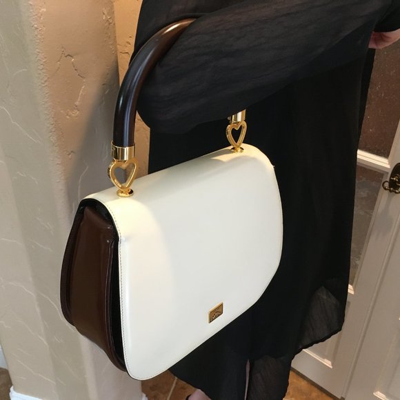 ❤️MOSCHINO❤️ Redwall Tricolor Polished Leather Bag - Picture 5 of 16